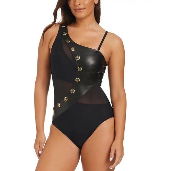 Beyond Control Other - Beyond Control Women's Black One-Shoulder One-Piece Swimsuit 10